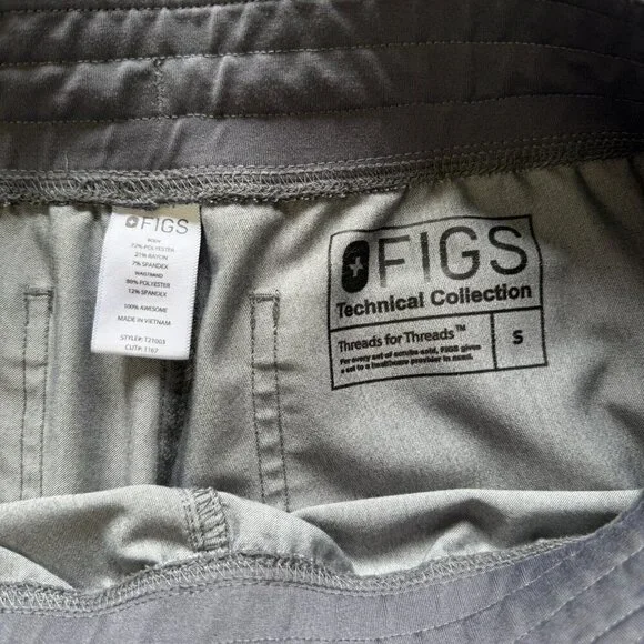 Figs Technical Collection Scrub Pants Gray Size Small - Picture 6 of 6